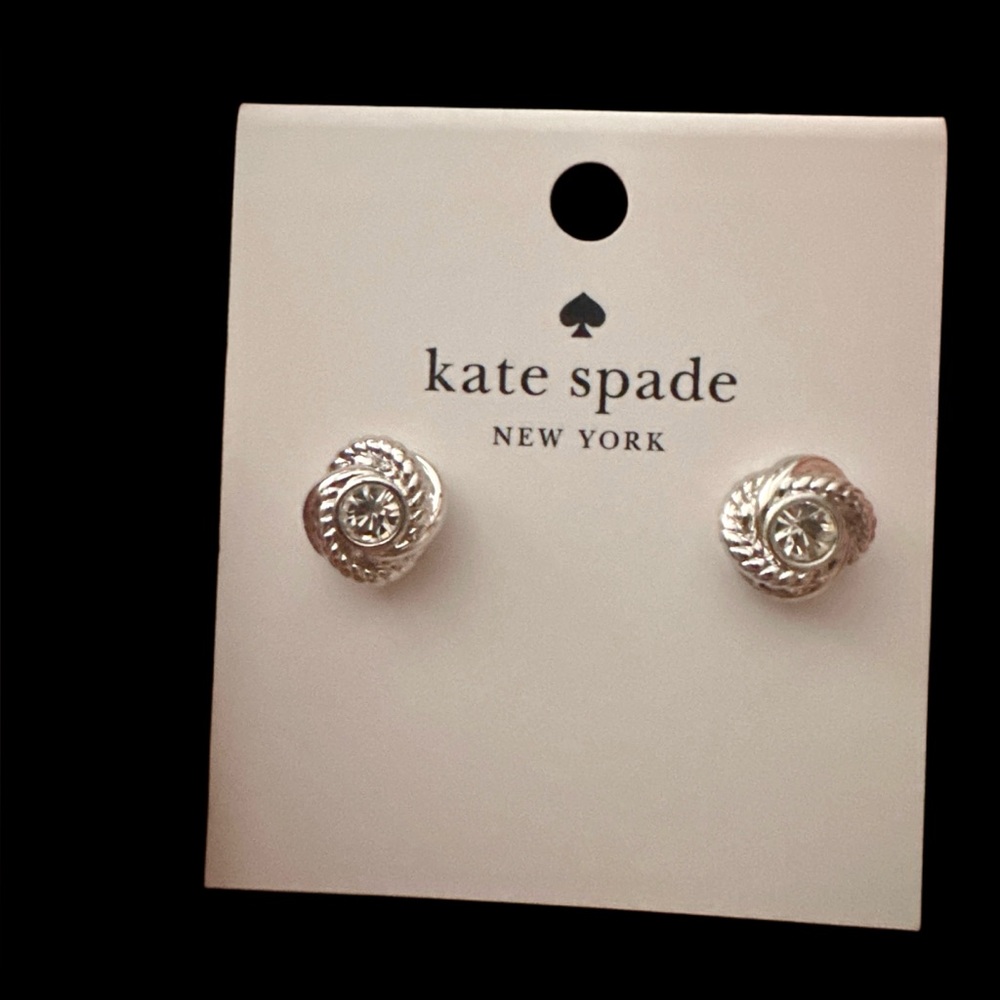 Kate Spade Silver Knot Stud Earrings